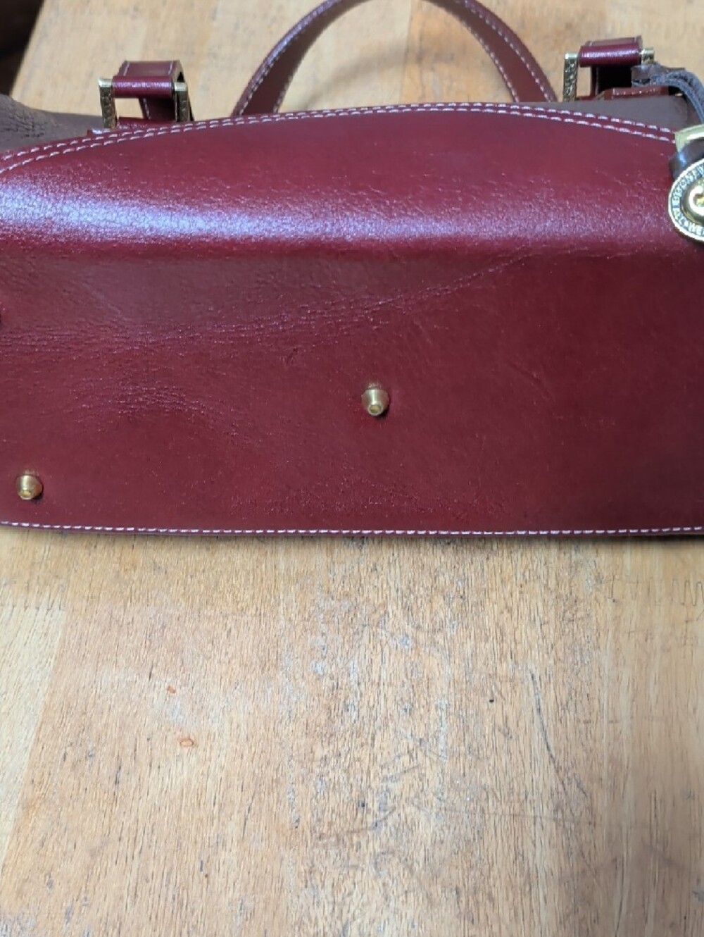 Dooney & Bourke ???? Brown Satchel with Chocolate Brown Trim and Gold Hardware - Picture 10 of 16
